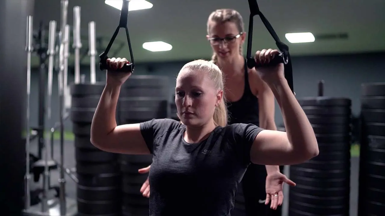 Detailaufnahme eines Trainingsgeräts in der Sportbox in Bad Camberg.